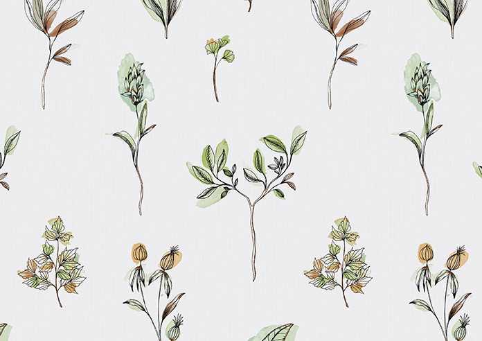 Herb Garden, Nutmeg - Twist&Fit Roller Blind - Image 6